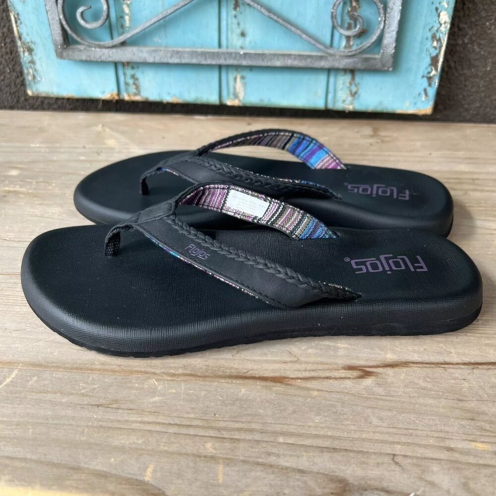 NWoT Flojos' Women Flip-Flop Sandals Slip On Pool Non Slip Thongs Sz 6 $40 5C194